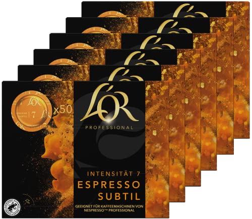 L'OR Suprême Espresso Subtil, 6-er Pack (6x50 Kaffee-Discs à 300g), 1.8 kg