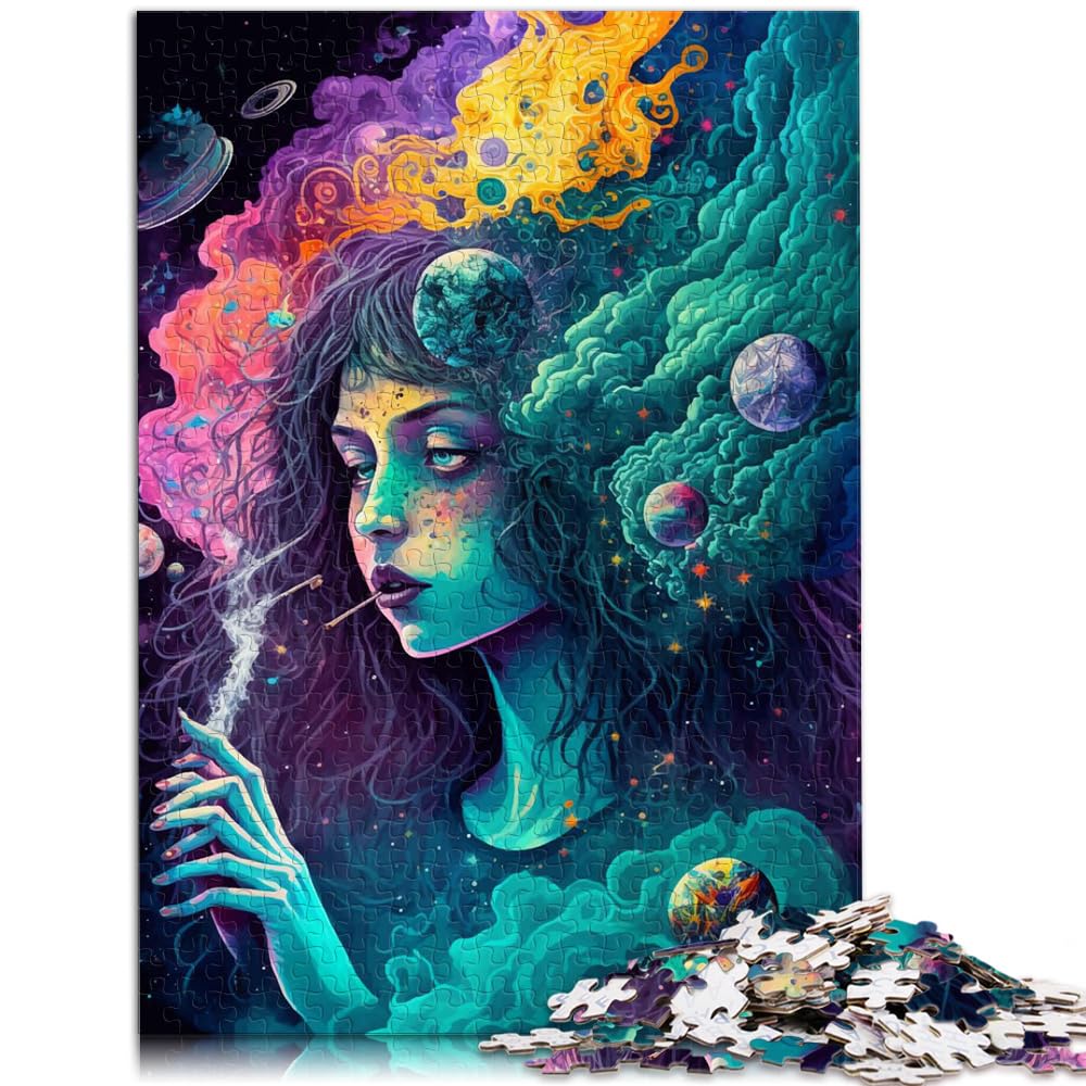 Puzzle-Geschenk „Cosmic High“, 1000 Puzzles für Erwachsene, Holzpuzzle, jedes Teil ist einzigartig – anspruchsvolles, unterhaltsames Familienspiel, 1000 Teile (50 x 75 cm)