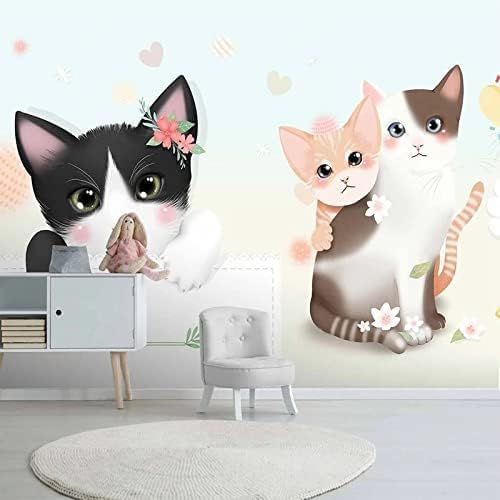 Cartoon Niedliches Tier Katze 3D Tapeten Wanddekoration Fototapete Sofas Wohnzimmer Wandbild Schlafzimmer-350cm×256cm