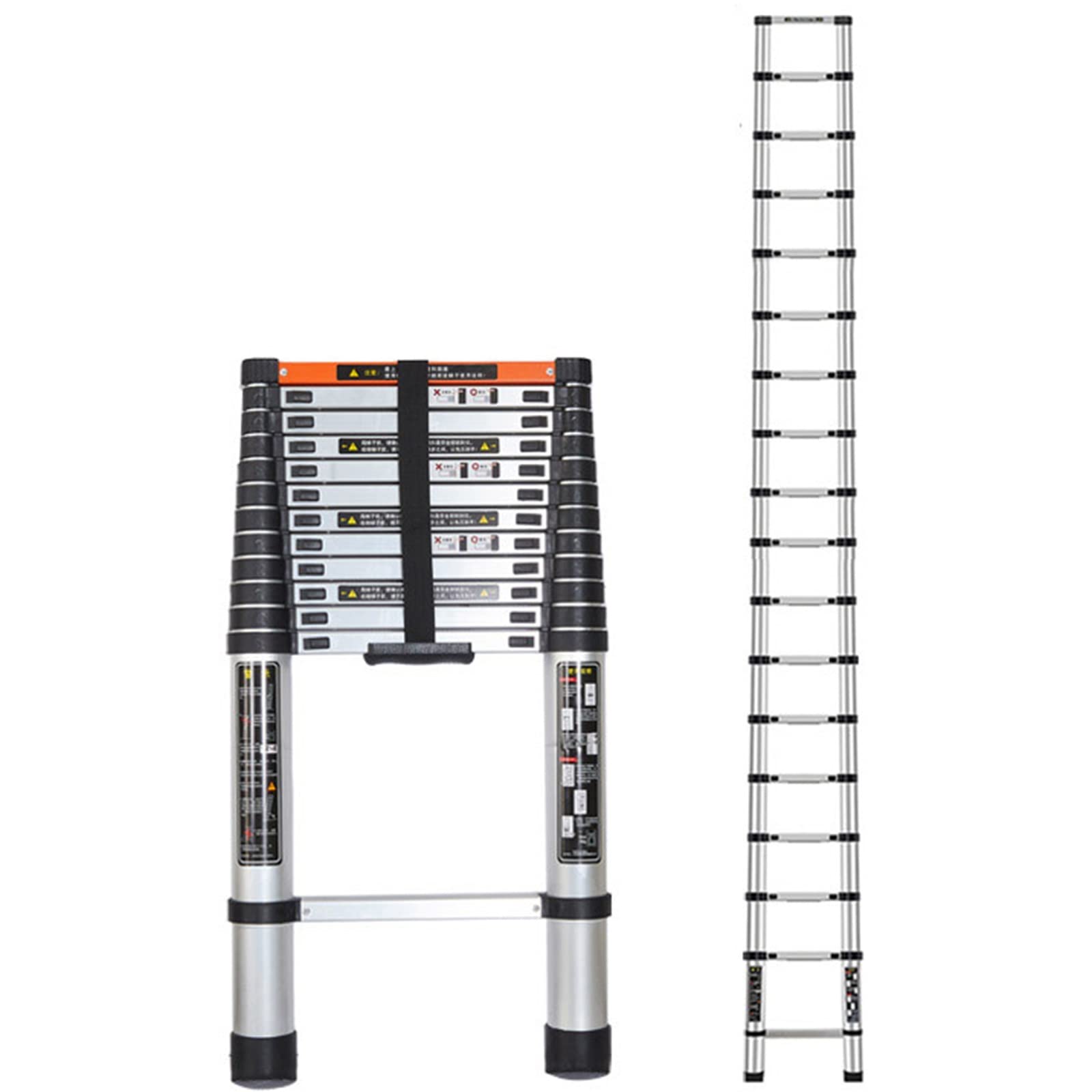 Teleskopleiter Teleskopleitern Mehrzweck-Ausziehleiter Teleskopleiter Teleskopleiter 16,4 Fuß 17 Fuß 17,7 Fuß 18,4 Fuß 20 Fuß, Aluminium-Teleskop-Ausziehleitern für Dächer, Wohnmobile, Dachböden, Ho