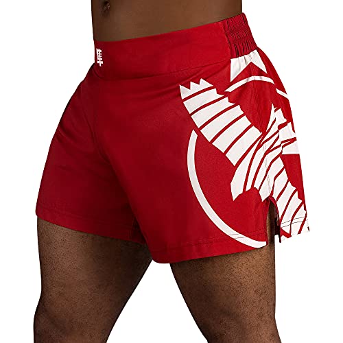 Hayabusa Icon Kickboxing Shorts - Rood / Wit