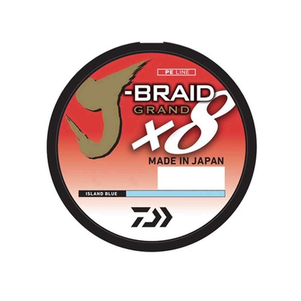 Daiwa Unisex-Erwachsene JBGD8U8-300IB J-Braid Grand 8X Filler Spool 300yds 3,6 kg Test Angelschnur, Blau (Island Blue), 8 lb