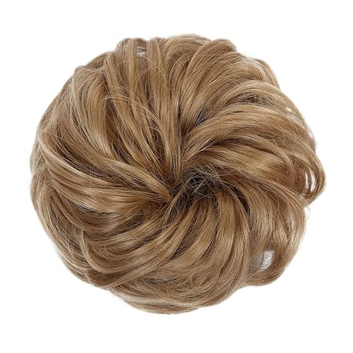 Bun Haarteile (1/2 Stück) Dutt-Pferdeschwanz-Haarverlängerungen for Frauen, Mädchen, Kinder, synthetische lockige Donut-Chignon-Haarteile, elastisches Haarband, Hochsteckfrisur, Chignon, flauschiges,