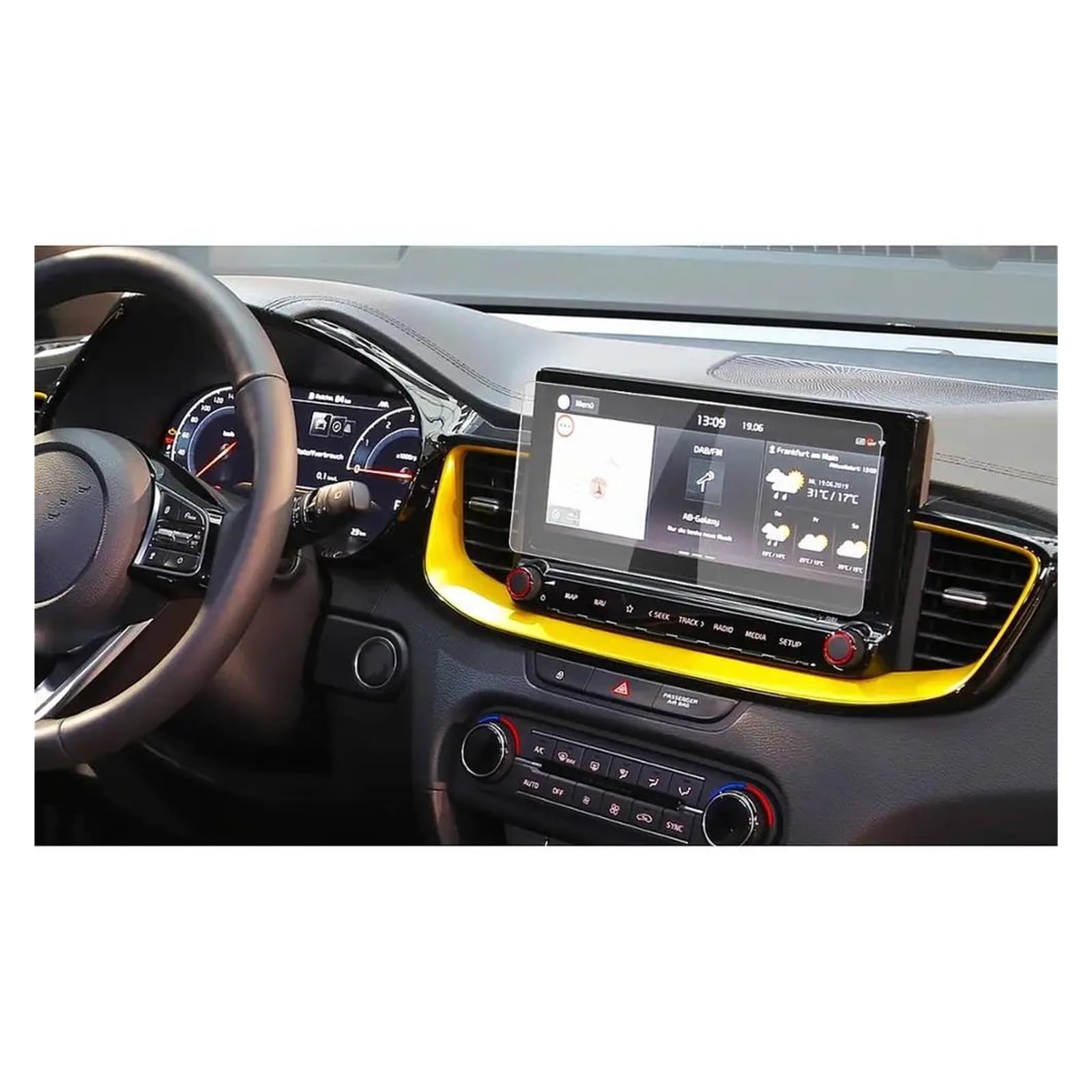 Für Ceed X 2019 2020 2021 Für NIRO 2020 2021 10,25 Zoll GPS-Navigation Touchcenter Display Screen Protector Navigation Schutzfolie Navigations-Displayschutz