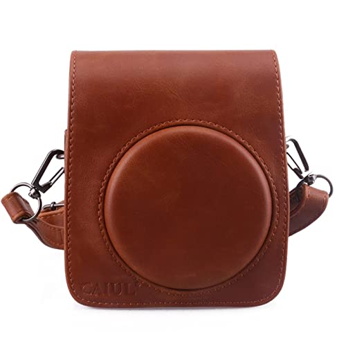 LORIER Kamera Tasche Pu. Leder-Schultergurt-Kamerasack PVC Schutzhülle fit for Fujifilm Fit for Instax Mini 90 Neo Classic Kamera Tasche (Color : Mini 90 Brown)