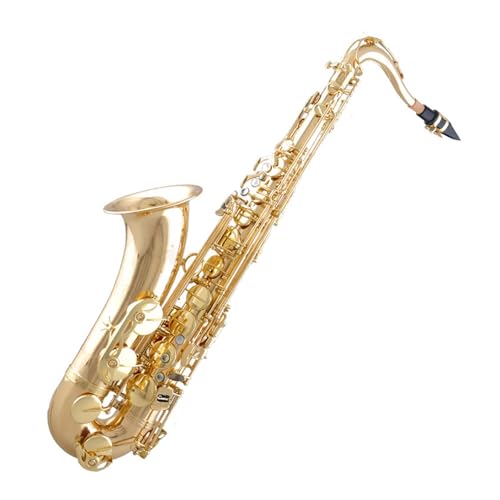 Gold lackiertes saxophon Tenor B Flache Saxophon Gold Kupfer Material Gold Lack Handwerk High-end-Leistung