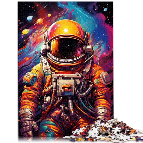 Puzzle-Spiele, Weltraum-Farb-Astronaut, 1000 große Teile, Puzzle für Erwachsene, jedes Teil ist einzigartig – anspruchsvolles, unterhaltsames Familienspiel, 1000 Teile (50 x 75 cm)