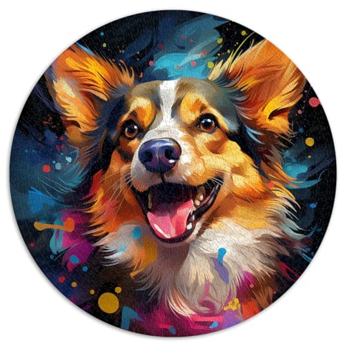 Spielzeug Puzzle Tiere Corgi Puzzle 1000 Teile 26,5x26,5 Zoll Einfache Puzzles Spaß bei Aktivitäten zu Hause, Geburtstagsgeschenk, Reisegeschenke,