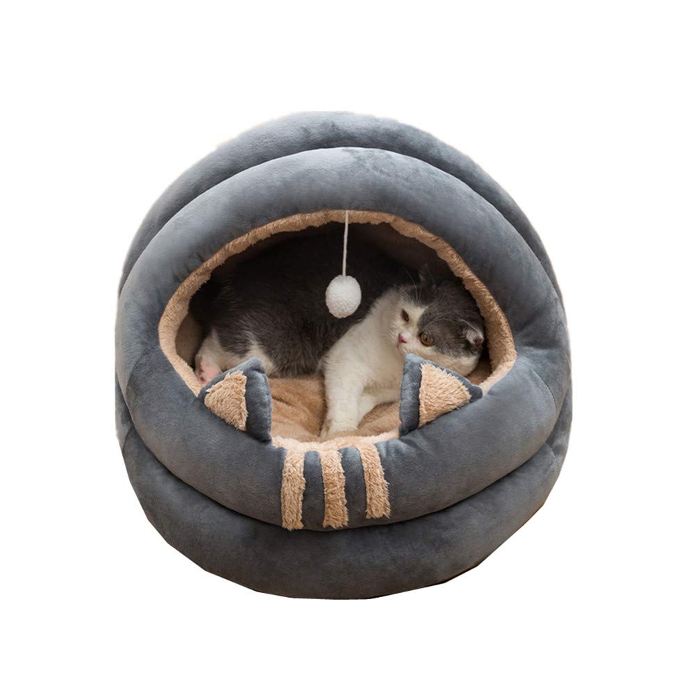 Rysmliuhan Shop Welpenbett, Haustierbett, flauschiges Hundebett, Plüsch-Hundebett, Haustiernest, kleines Katzenbett, flauschiges Katzenbett, Kätzchenbett, Hunde-Komfortbett, Haustierbetten für Katzen,