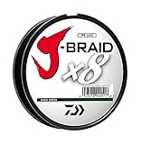 Daiwa Unisex-Erwachsene Braided LINE J-BRAIDX8 geflochtene Schnur, Hellgrün, 65 lb