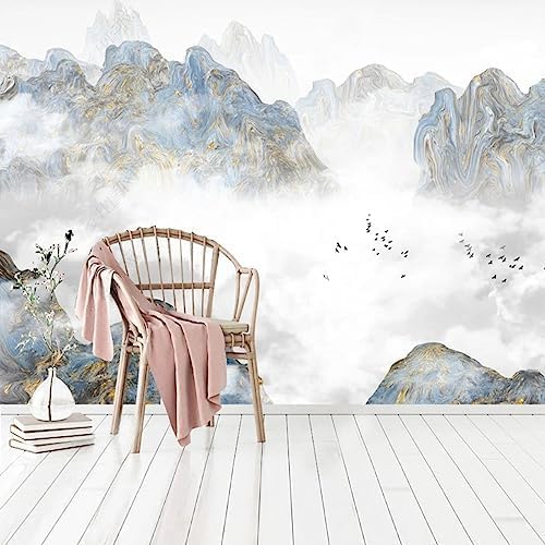 XLMING Marmortinte Landschaft Dekoration Restaurant Cafe 3D Tapete Home Dekoration Wohnzimmer Sofa Schlafzimmer Tv Hintergrund Wand-300cm×210cm