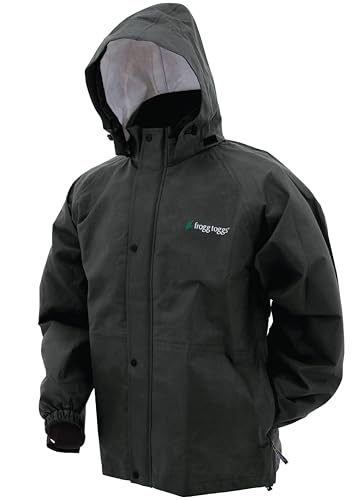 frogg toggs Bull Frogg Regenjacke, wasserdicht, Größe M, Schwarz