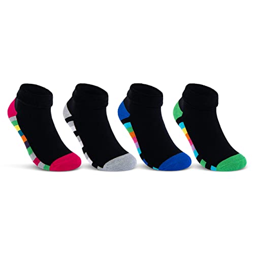 2 | 4 | 6 Paar Damen THERMO Socken Innenfrottee warme Wintersocken Umschlagsocken Bunte Ringel 12792 (4 Paar 39-42)