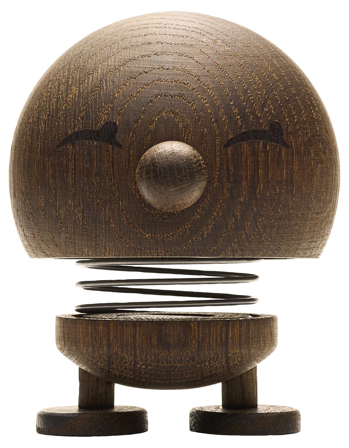 Hoptimist Bumble, Holzdeko, Wackelfigur aus Holz, Deko Skandinavisch, Deko Wohnzimmer, Schreibtisch Deko, Büro Gadgets, Tolle Kleine Geschenke, 7,4 x 8,5 x 9,5 cm, Medium, Smoked Oak