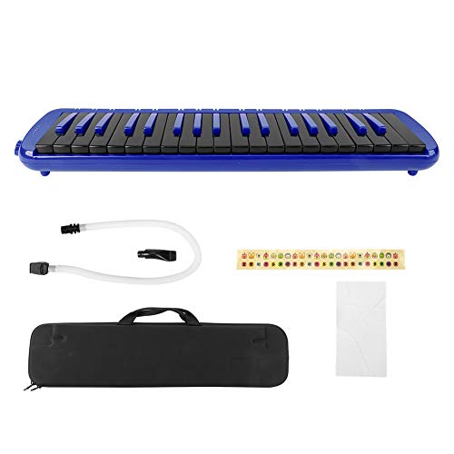 Melodica 37 Key, Melodicas Piano Blowpipe Melodica Musikinstrument(Blau)