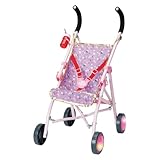 BABY born Happy Birthday Deluxe Buggy, zusammenklappbarer Puppenwagen mit blinkenden Rädern, 829950 Zapf Creation