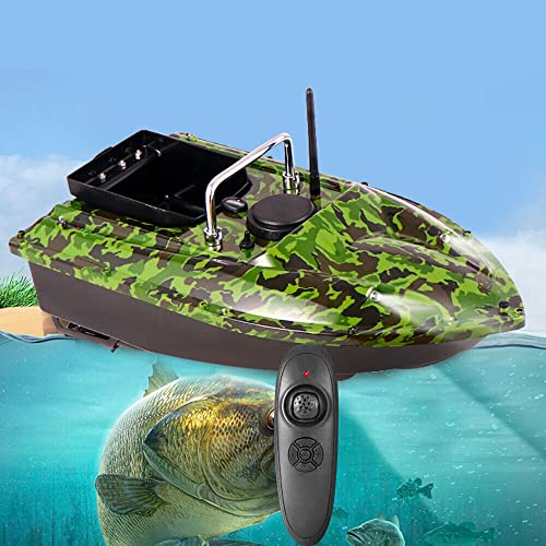 Fernbedienung, 500m RC FutterBoot Fischfinder 1.5KG Gewichtskapazität Futterboot Baitboat Doppelmotoren Fischköderboot für Nachtangeln Karpfenangeln Angler