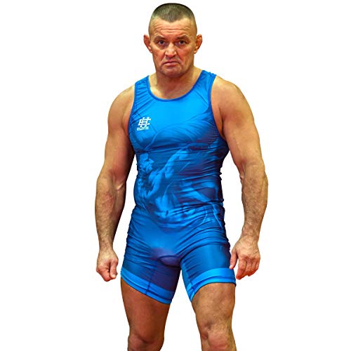 Extreme Hobby Wrestling-Trikot für Männer WRESTLING, Kompressionstrikot REH-TECHRESPONSE One-Piece Sleeveles Bodysuit Ringer-Trikot Herren