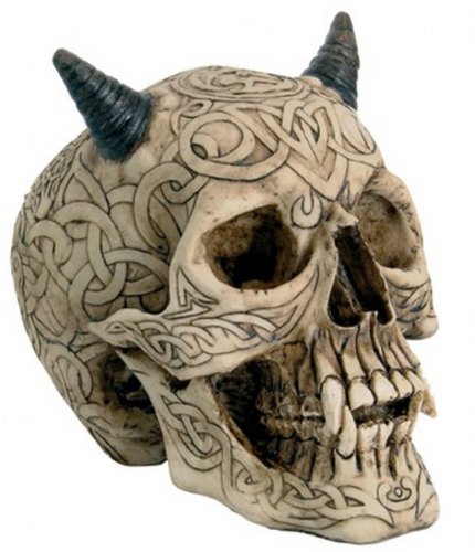 Vogler 766-2786 Keltischer Teufels Schädel Totenkopf Gothik Skull Totenkopf Schädel