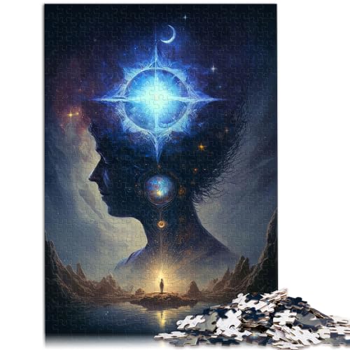 Puzzle Esoterisches Zen-Universum, 1000 Teile, für Erwachsene, Holzpuzzle, Spaß für Aktivitäten zu Hause, Geburtstagsgeschenk, Reisegeschenk, 1000 Teile (50 x 75 cm)