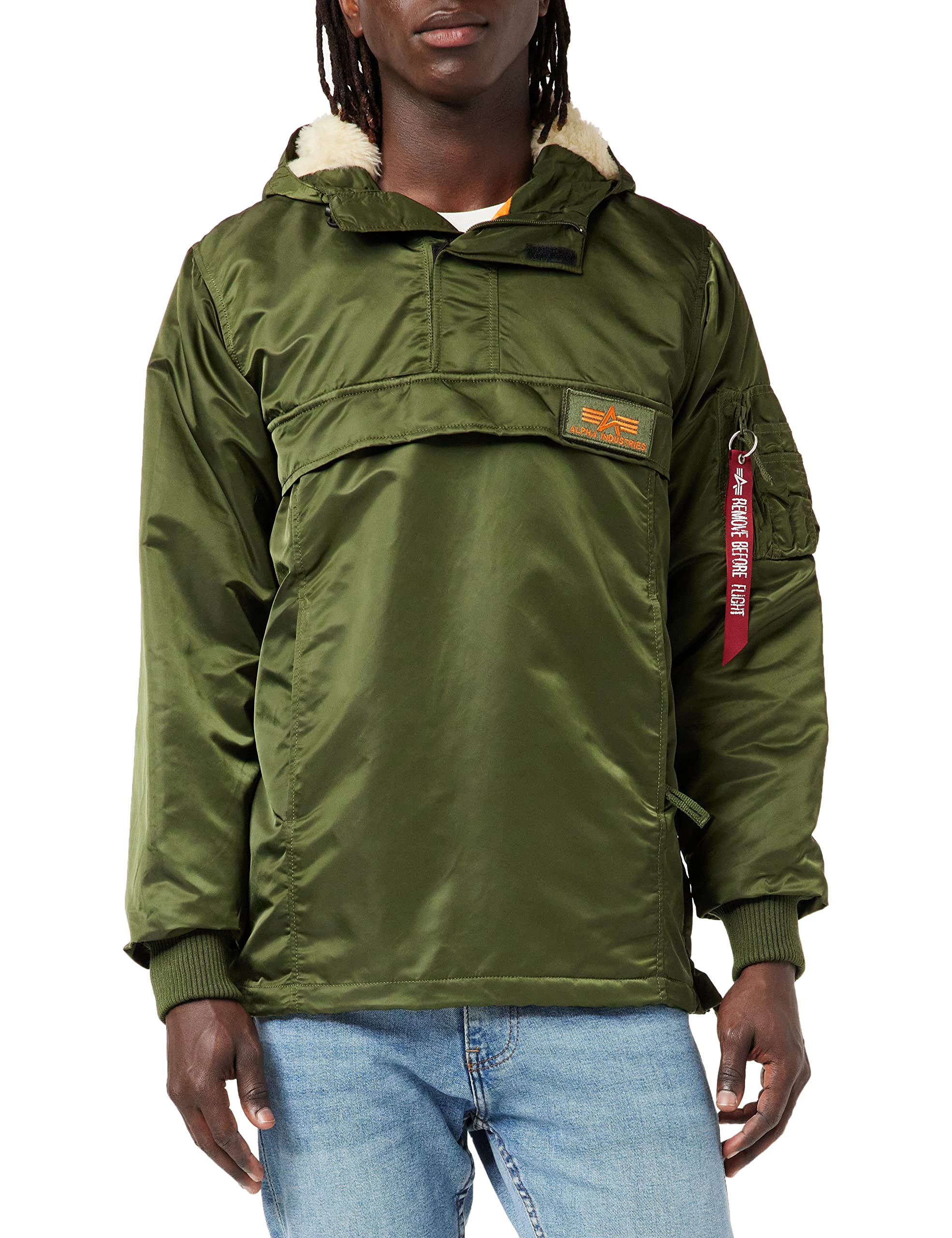 Alpha Industries Herren HPO Anorak, Dark Green, M