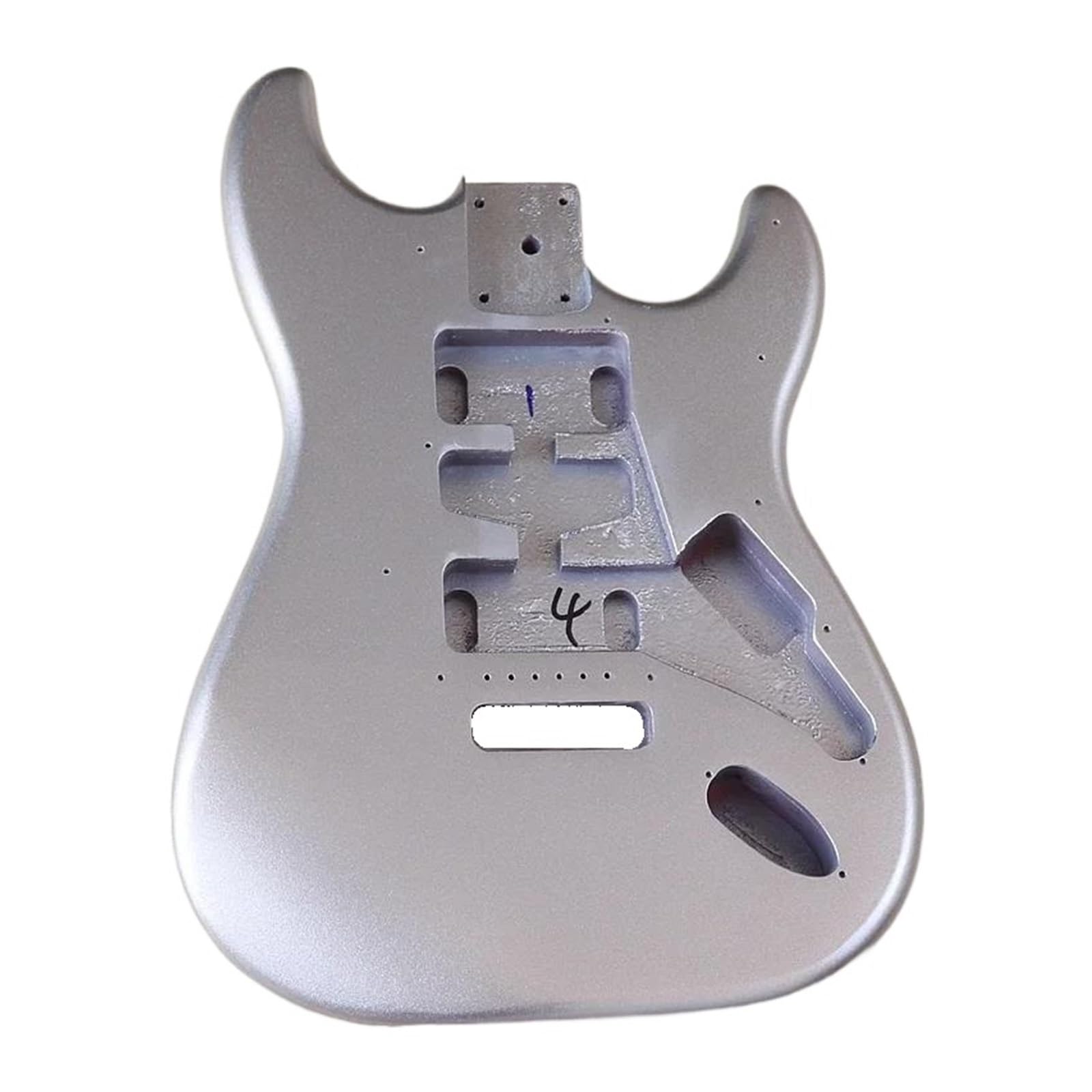 E-Gitarrenkörper Metallic Silber Farbe E-Gitarrenfass Gitarrenzubehör