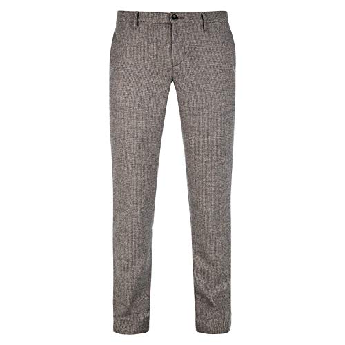 ALBERTO Herren Hose Ceramica Wool Pepita - 530 beige - Slim fit (W36/L30)