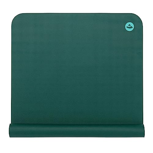 Bodhi Yogamatte ECO PRO Travel | 100% Naturkautschuk | Superleicht & Faltbar | Extrem Rutschfest | Ökologisch | Profi-Matte für Yoga & Pilates | Ideal zum Reisen | 185 x 60 x 0,13 cm | jungle-green