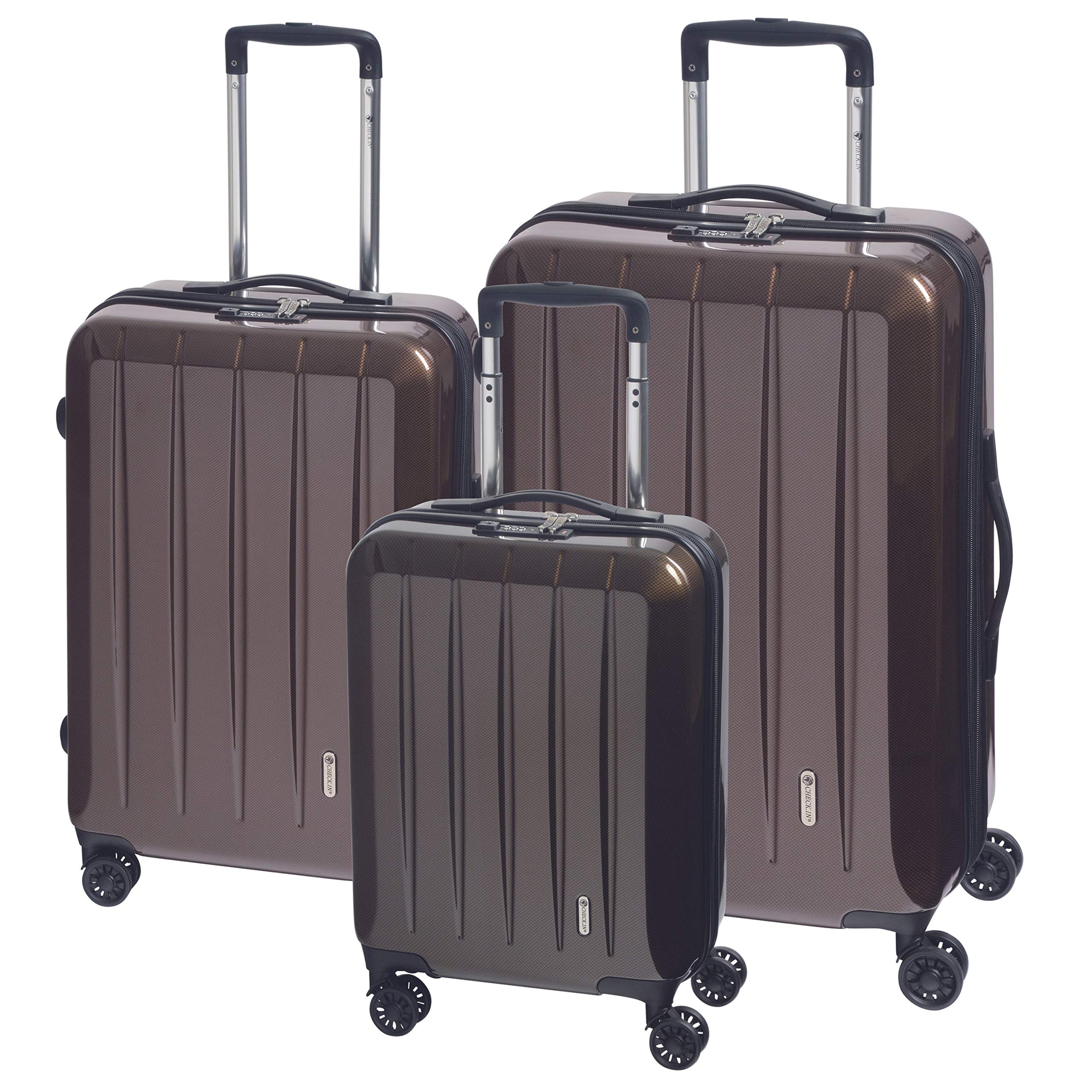 CHECK.IN Trolley-Set LONDON 2.0, 3-tlg., carbon/Champagner