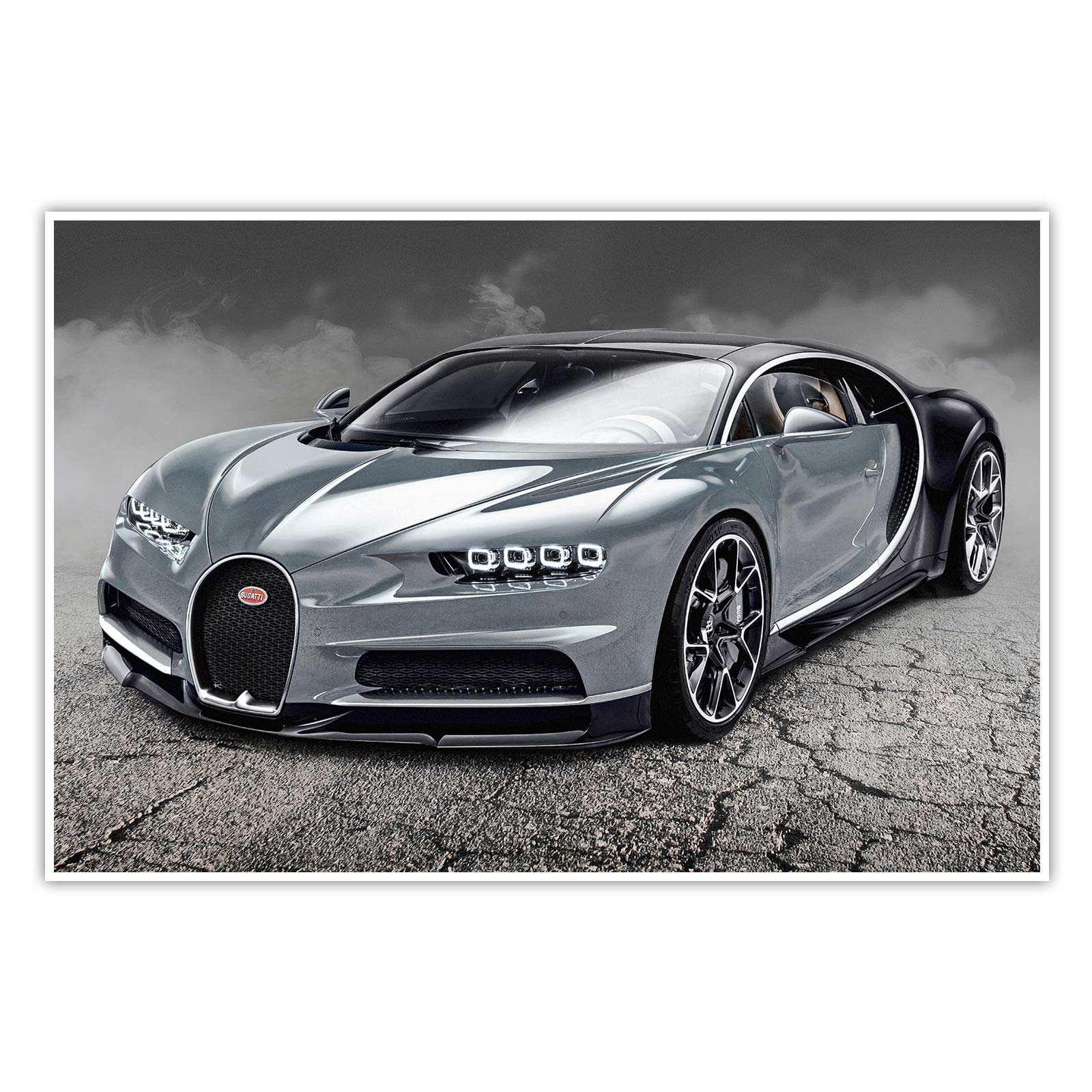 CanvasArts Bugatti Chiron - Poster (120 x 80 cm, Poster)