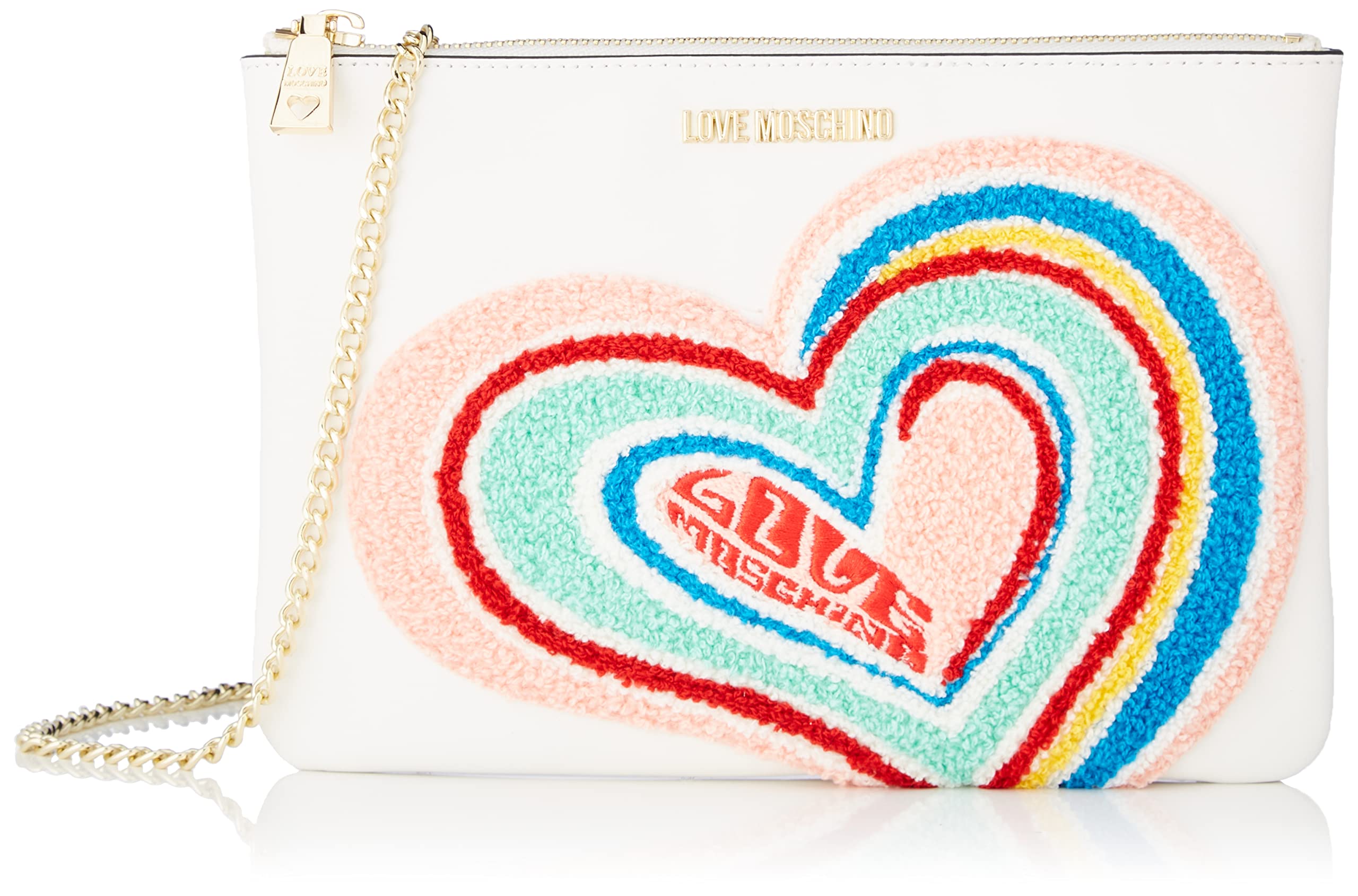 Love Moschino Damen BORSA A SPALLA Umhngetasche, Weiß