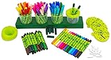 JOLLY Booster XL, Komplett Starter Set, jeweils 6 Booster XL in 14 Farben, inkl. Bubblepool Nachfüllstation, leuchtende und satte Farben, auswaschbare Tinte, ungiftig und sicher