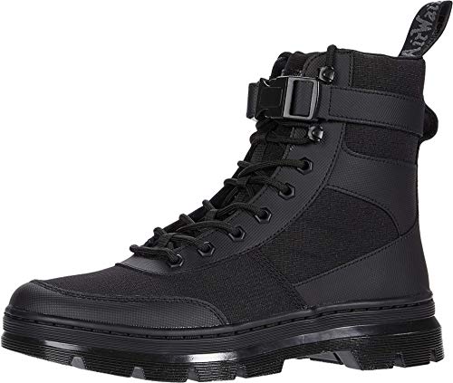 Dr. Martens Damen 8 Tie Boots Springerstiefel, Black Element Black Poly Rip Stop Ot9286, 45/46 EU