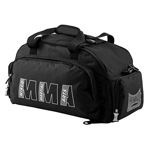 METAL BOXE Sac A DOS MMA Rucksack mit Schultergurten oder Einer klassischen Tasche mit Griffen und Schulterriemen, Schwarz, one Size