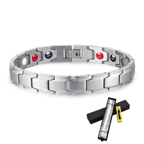 Prostapower magnetisches Kupferband, Prosta Power magnetisches Kupferband, verstellbare Länge, modische Armbänder, Kupferarmband, Quantum-Kupfer-Armband für Männer und Frauen (L)