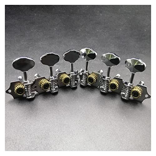 6pcs 18:1 Übersetzungsverhältnis Gitarre Open Gear String Tuners Tuning Pegs Key Machine Head Für Akustikgitarre Stimmgeräte Ersatzteile für gitarren (Color : 3R3L)