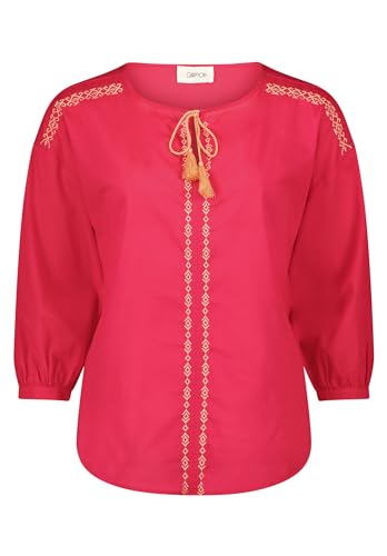 Cartoon Damen Tunika-Bluse mit Stickerei Pink/Rosa,44