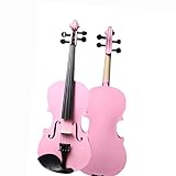 Standard Violine Anfänger-Geige Für Erwachsene Rosa Geige 4/4-1/8 Geige Musikinstrument Für Anfänger(3/4)