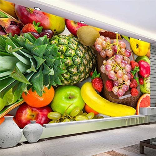 XLMING Küche Obstladen Restaurant Dekoration Obst Und Gemüse 3D Tapete Home Dekoration Wohnzimmer Sofa Schlafzimmer Tv Hintergrund Wand-250cm×170cm