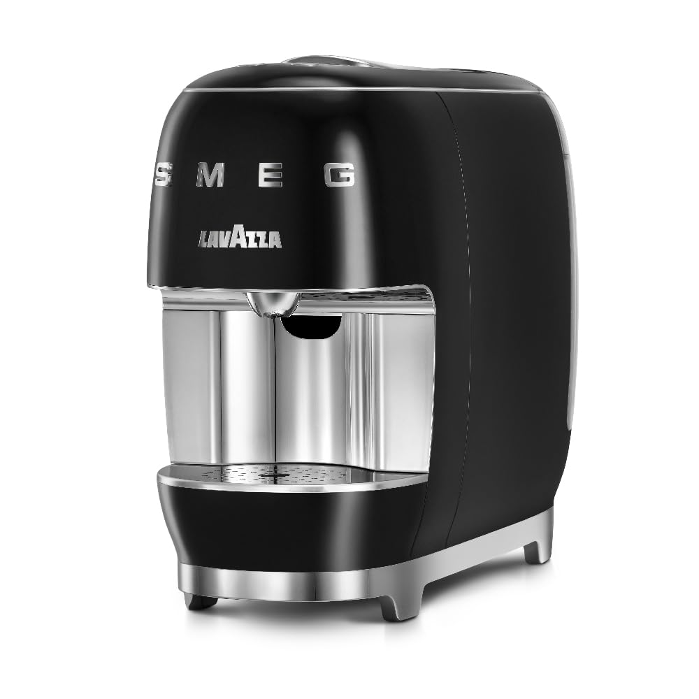 Lavazza 18000448 Kaffeekapselmaschine, A Modo Mio Smeg, schwarz