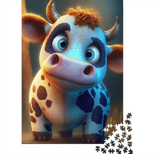 Happy Cow Holzpuzzle für Erwachsene, 500 Teile für Erwachsene, schwierige Puzzles ganze Familie und die (Größe: 52 x 38 cm)