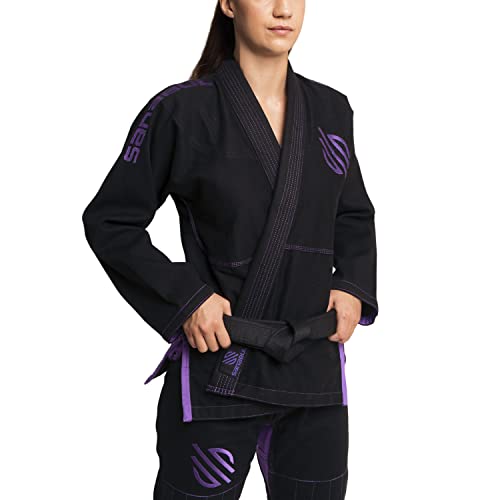 Sanabul New Item Damen Brazilian Jiu Jitsu Gi (Schwarz, W3)