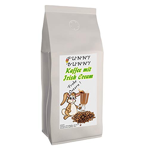 Osterkaffee „Funny Bunny“ mit Irish Cream-Geschmack | 1000 g gemahlen | Aromatisierter Kaffee als Ostergeschenk | Flavoured Coffee