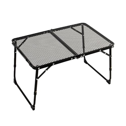 Faltbarer Campingtisch, Aluminiumrahmen, leichter Klapptisch, kompakter Schreibtisch zum Angeln, Grillen