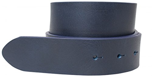 BELTINGER Wechselgürtel aus Vollrindleder mit Druckknöpfen 4 cm | Druckknopf-Gürtel für Damen Herren 40mm | Leder-Gürtel ohne Schnalle 4cm | Marine 100cm