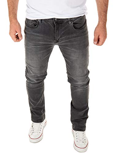 WOTEGA Justin - Herren Jeans Hosen - Slim Fit Jeanshose für Männer - Stretch Herrenhose Slimfit, Grau (Magnet 193901), W30/L32