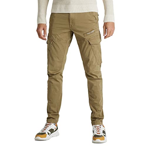 PME Legend Herren Cargohose NORDROP - Tapered Fit - Beige W28-W40 Stretch Cotton, Größe:33W / 36L, Farbvariante:Beige 7148