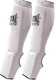 METAL BOXE MB153 Protège-tibias/Pieds Blanc Taille S