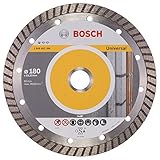 Bosch Diamanttrennscheibe Standard for Universal Turbo, Grau, 180 x 22,23 x 2,5 x 10 mm