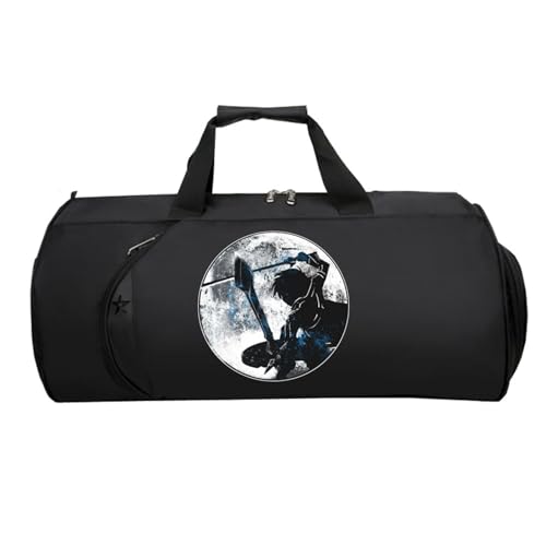 Swo-rd Art Onli-ne Sporttasche Klein, Groß Wasserdicht Sporttasche, Tote Bag füR Sport Reisen Gym Urlaub Flugzeug(Black 7)